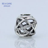 S925 Sterling Silver Milky Way Bracelet Cubic Zirconia Charm DIY