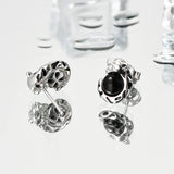 S925 Silver Agate Leopard Earrings