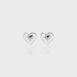 S925 Sterling Silver Heart-Shaped Earrings for Women