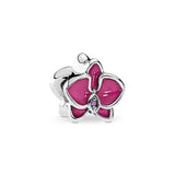 S925 Reflective Bead Charm Car Love Heart Flower Heart Bead