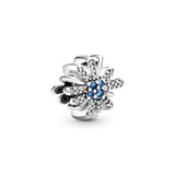 S925 Reflective Bead Charm Car Love Heart Flower Heart Bead