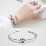 S925 Sterling Silver Knot Bracelet