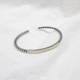 Retro Twisted Vintage Silver Bracelet 925 Sterling Silver