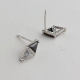 S925Silver Zircon Diamond Stud Earrings for Women