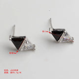 S925Silver Zircon Diamond Stud Earrings for Women