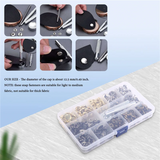 Leather Snap Fasteners Kit, Metal Button Snaps Press Studs, 4 Leather Snaps