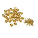 100 Sets Butterfly Pin Backs DIY Jewelry Accessories Lapel Pins Brooch Clasps