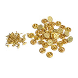 100 Sets Butterfly Pin Backs DIY Jewelry Accessories Lapel Pins Brooch Clasps