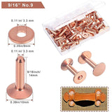 100 Sets Copper Rivets and Burrs for Leather DIY Craft Supplies