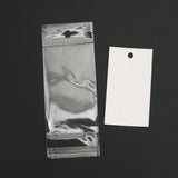 100 Sets Earring Display Cards with Self Adhesive Bags