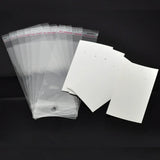 100 Sets Earring Display Cards with Self Adhesive Bags