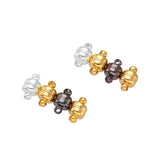 100 Sets Oval Brass Magnetic Clasps for Jewelry Making DIY 11x7mm