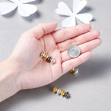 100 Sets Oval Brass Magnetic Clasps for Jewelry Making DIY 11x7mm