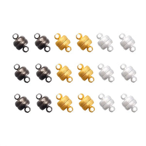 100 Sets Oval Brass Magnetic Clasps for Jewelry Making DIY 11x7mm
