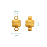 100 Sets Oval Brass Magnetic Clasps for Jewelry Making DIY 11x7mm