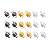 100 Sets Oval Brass Magnetic Clasps for Jewelry Making DIY 11x7mm