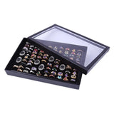 Velvet Sponge Ring Display Box Jewelry Storage Holder
