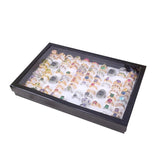 Velvet Sponge Ring Display Box Jewelry Storage Holder