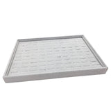 100 Slot Insert Ring Velvet Tray Showcase Display Organizer