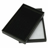 100 Slots Jewelry Ring Display Storage Box with Transparent Lid
