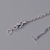 925 Sterling Silver Hiphop Adjustable Bracelet Vintage Hasp Birthday Gift