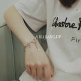 925 Silver Hiphop Bracelet Vintage Hasp Gift