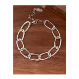 925 Sterling Silver Thick Chain Bracelet Hiphop Vintage Hasp Birthday Gift