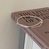 925 Sterling Silver Hiphop Double Lines Bracelet