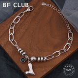 925 Sterling Silver Thick Heart Bracelet Vintage Hasp Birthday Gift