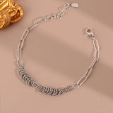 Solid 925 Silver Hiphop Bracelet Vintage Hasp Birthday Gift S-B451