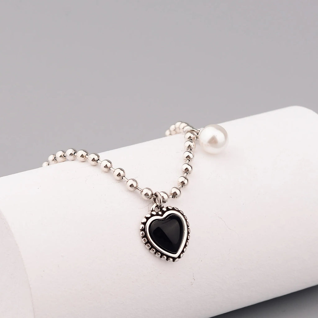 925 Sterling Silver Hiphop Bracelet Vintage Hasp Gift