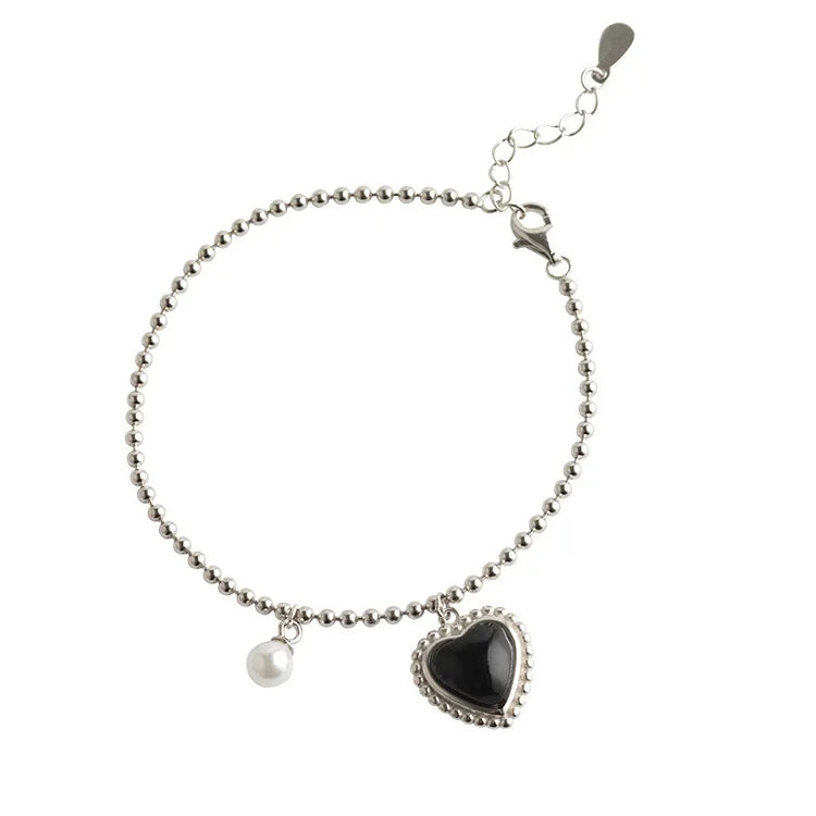 925 Sterling Silver Hiphop Bracelet Vintage Hasp Gift