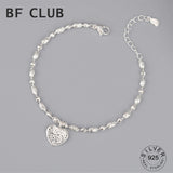 925 Sterling Silver Hiphop Heart Bracelet for Women