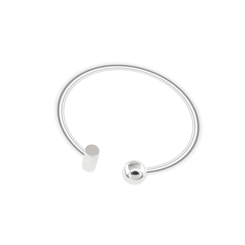 925 Sterling Silver Vintage Ball Bracelet for Women Men