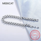 925 Silver Lab Diamond Moissanite Bracelet Wedding Jewelry