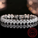 925 Silver Lab Diamond Moissanite Bracelet Wedding Jewelry