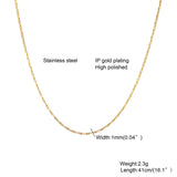 Stainless Steel Layered Choker Chain Necklace for Women Girls