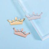 Stainless Steel Crown Charm for Jewelry Making 20pcs