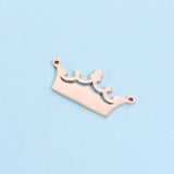 Stainless Steel Crown Charm for Jewelry Making 20pcs