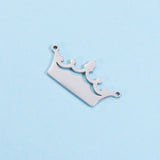 Stainless Steel Crown Charm for Jewelry Making 20pcs