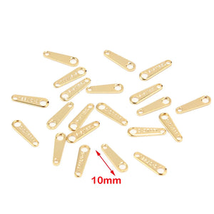 100 Stainless Steel Bracelet Charms for Jewelry Findings