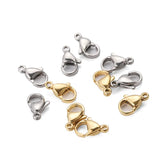 Stainless Steel Lobster Clasp Bracelet Connecting Buckle Necklace Tail
