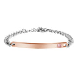 Stainless Steel Engravable ID Bracelet Blank 5pcs