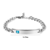 Stainless Steel Engravable ID Bracelet Blank 5pcs