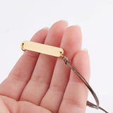 Stainless Steel Plate Bracelet Blank For Engraving 10pcs