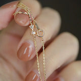 925 Silver Bow-Knot Charm Bracelet 14K Plated Hand Chain for Women