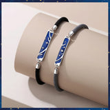 925 Silver Star & Moon Bracelets for Couples