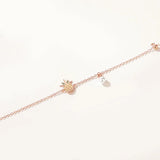 925 Silver Colorful Fruits Charm Bracelet for Women
