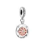 925 Silver Robot Heart Charm Bead for Pandora Bracelet