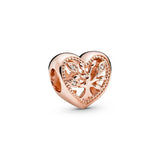 925 Silver Mix Style Rose Crown Flower Robot Heart DIY Charm Bead